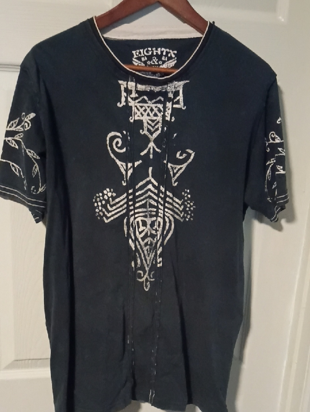 Men's Black Graphic Short-Sleeve Shirt -